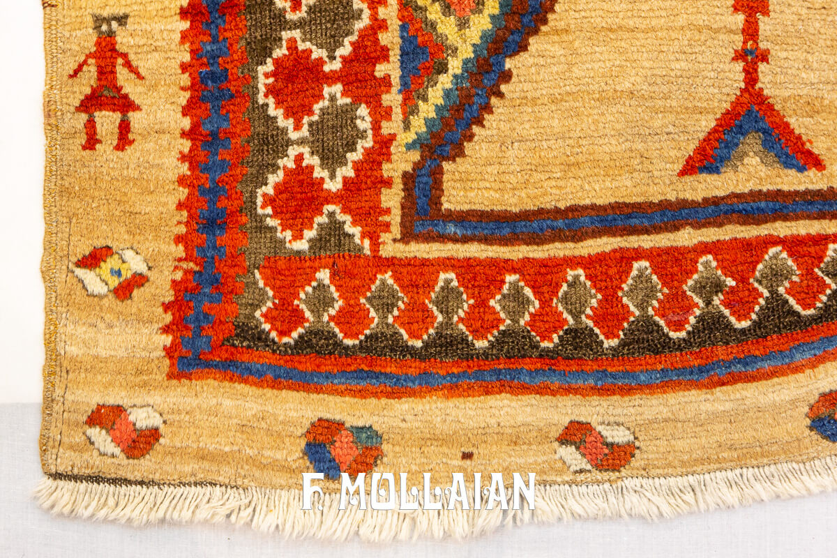 Bakshaish Rug Camel Hair Color Runner n°:682080